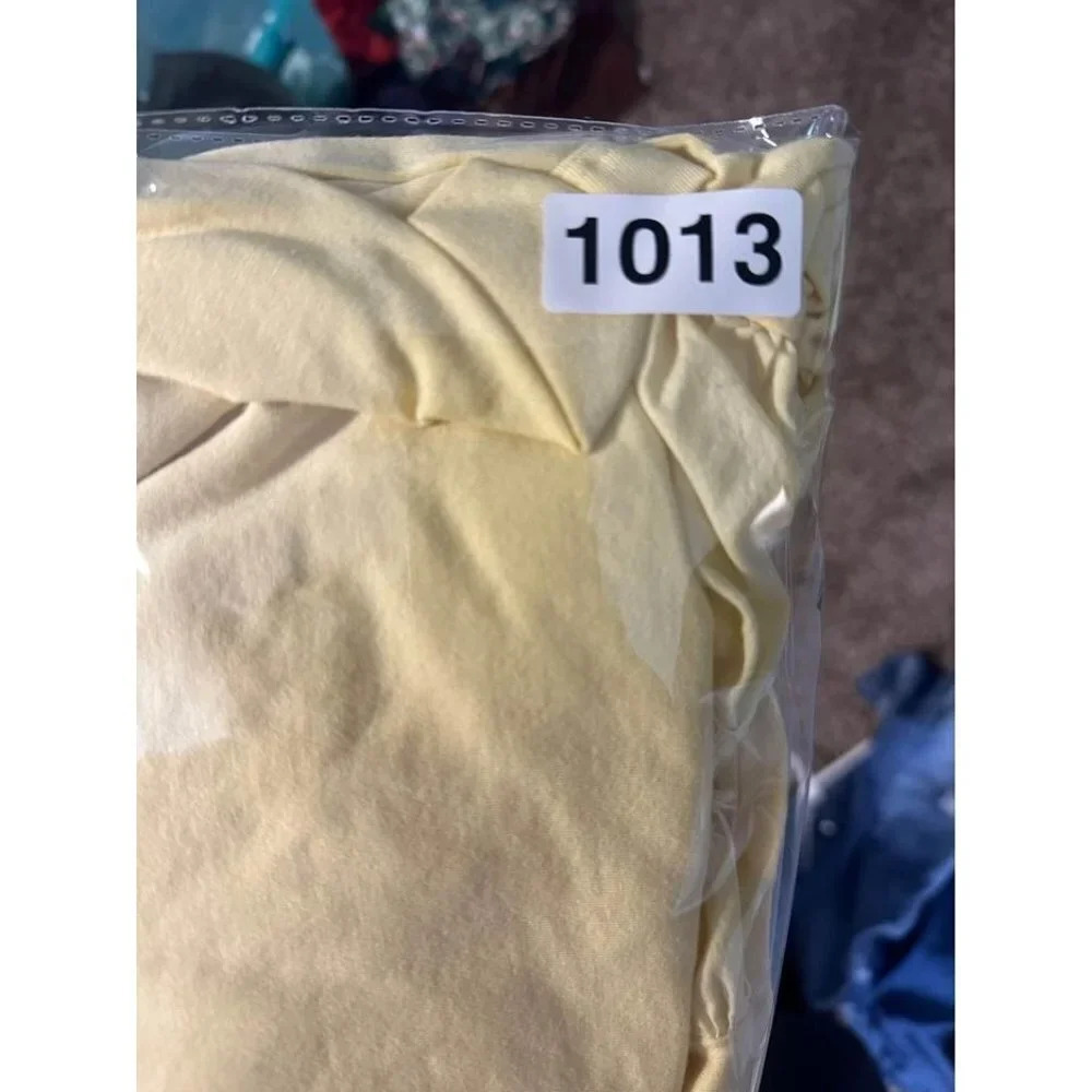 Yellow Pastel Ruffle Sleeve Womens Top Chicos 3 XL  #1013 - Picture 6 of 6